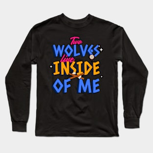 Wolf Howling T-Shirt Long Sleeve T-Shirt